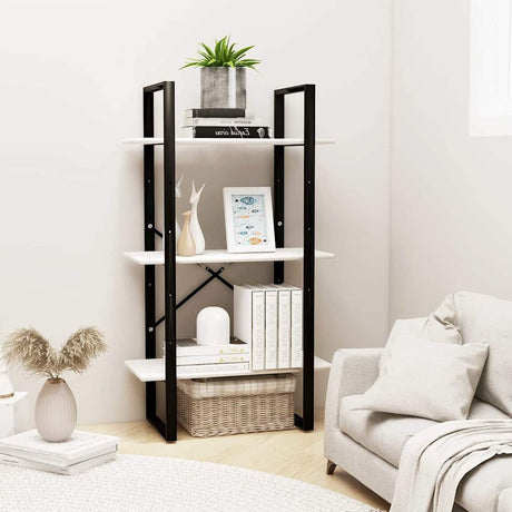 Vidaxl opbergrek 60x30x105 cm massief grenenhout wit