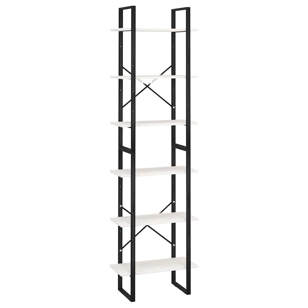 Vidaxl opbergrek 60x30x210 cm massief grenenhout wit
