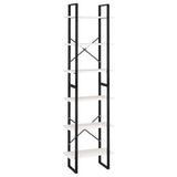 Vidaxl opbergrek 60x30x210 cm massief grenenhout wit