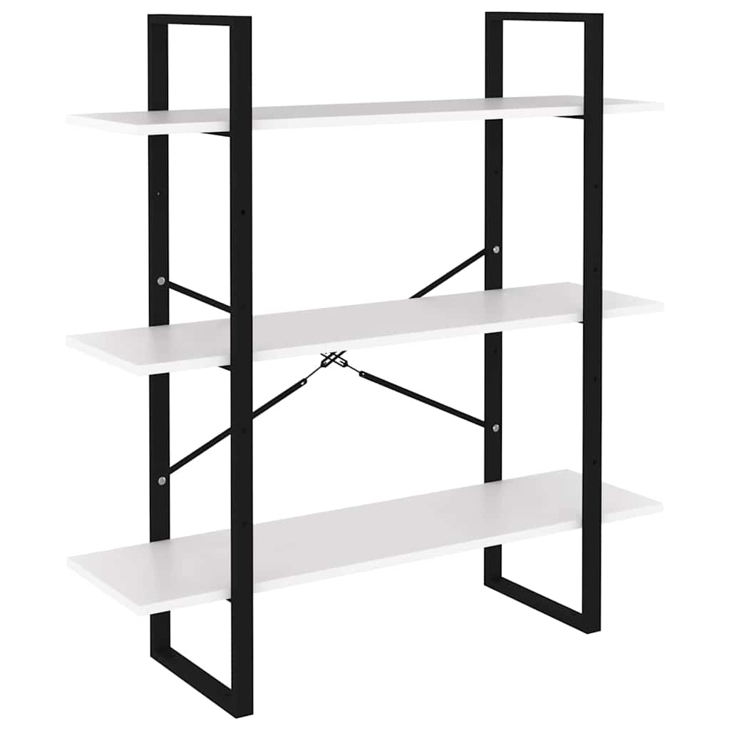 Vidaxl boekenkast 100x30x105 cm bewerkt hout wit