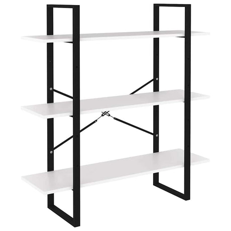 Vidaxl boekenkast 100x30x105 cm bewerkt hout wit