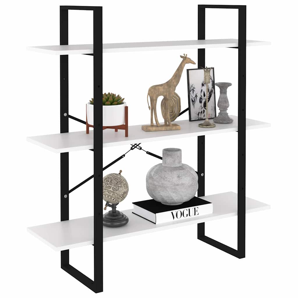 Vidaxl boekenkast 100x30x105 cm bewerkt hout wit