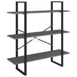 Vidaxl boekenkast met 3 schappen 100x30x105 cm grenenhout grijs