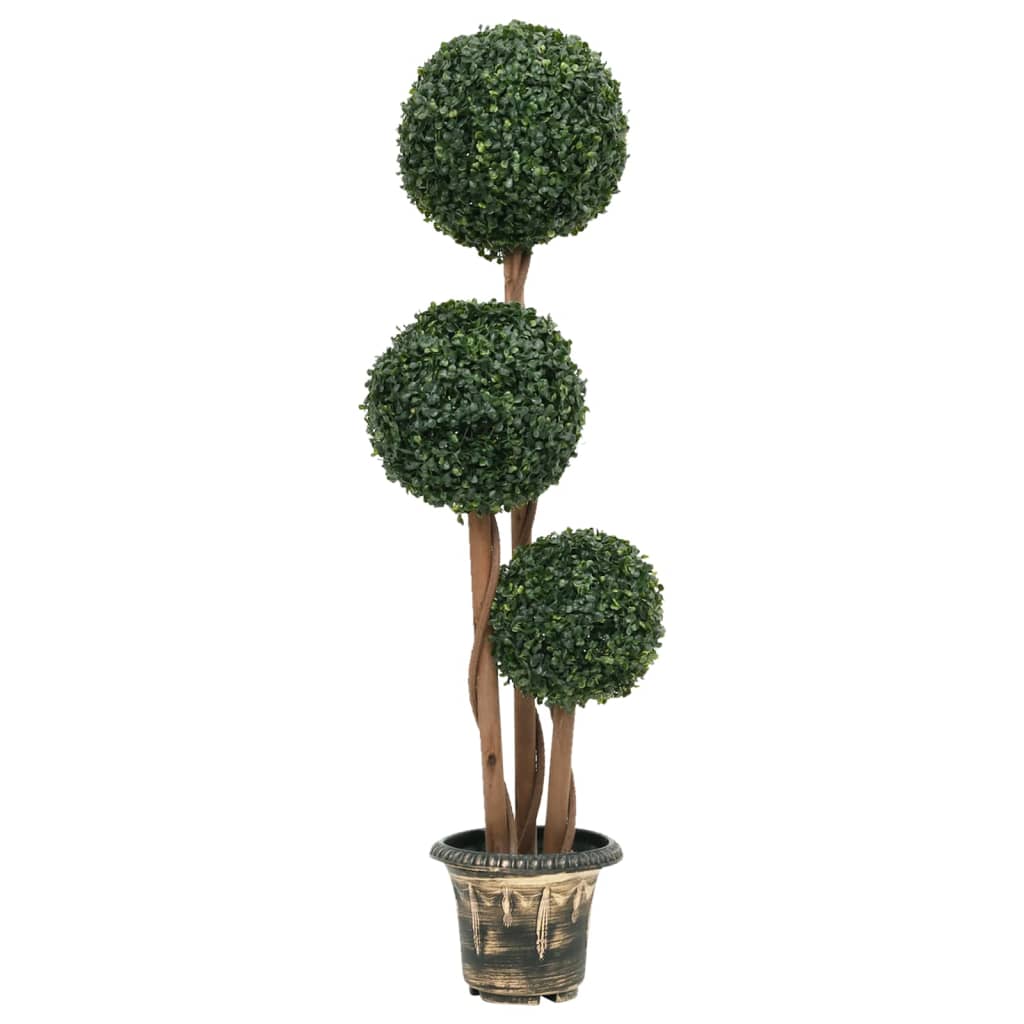 VIDAXL Künstliche Pflanze mit Topf Buxus Bol Formation 119 cm Grün