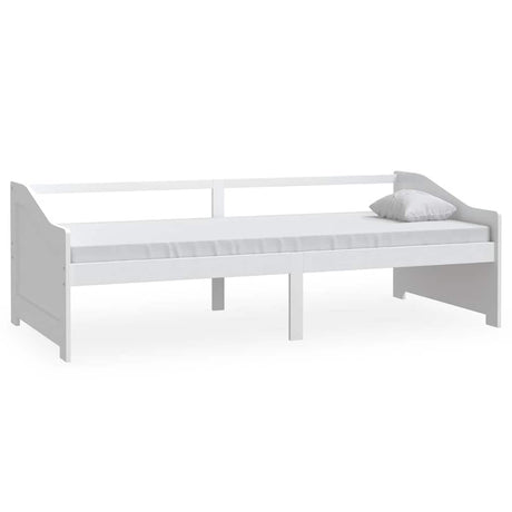 Vidaxl bedbank 3-zits massief grenenhout 90x200 cm wit