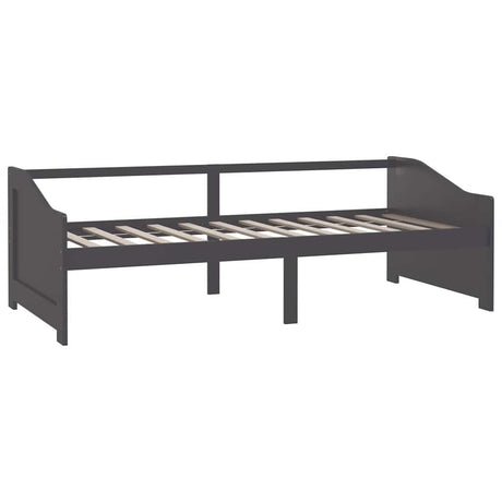 Vidaxl bedbank 3-zits massief grenenhout donkergrijs 90x200 cm