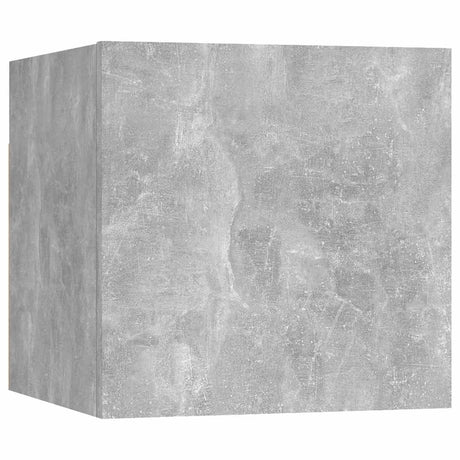 Vidaxl nachtkastje 30,5x30x30 cm bewerkt hout betongrijs