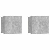 Vidaxl nachtkastjes 2 st 30,5x30x30 cm spaanplaat betongrijs