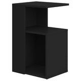 Vidaxl bijzettafel 36x30x56 cm bewerkt hout zwart