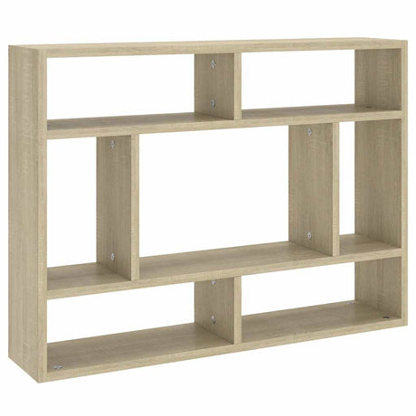 Vidaxl wandschap 75x16x55 cm bewerkt hout sonoma eikenkleurig