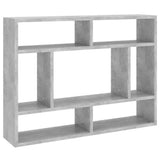 Vidaxl wandschap 75x16x55 cm bewerkt hout betongrijs