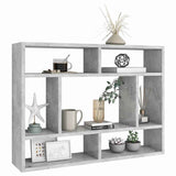 Vidaxl wandschap 75x16x55 cm bewerkt hout betongrijs