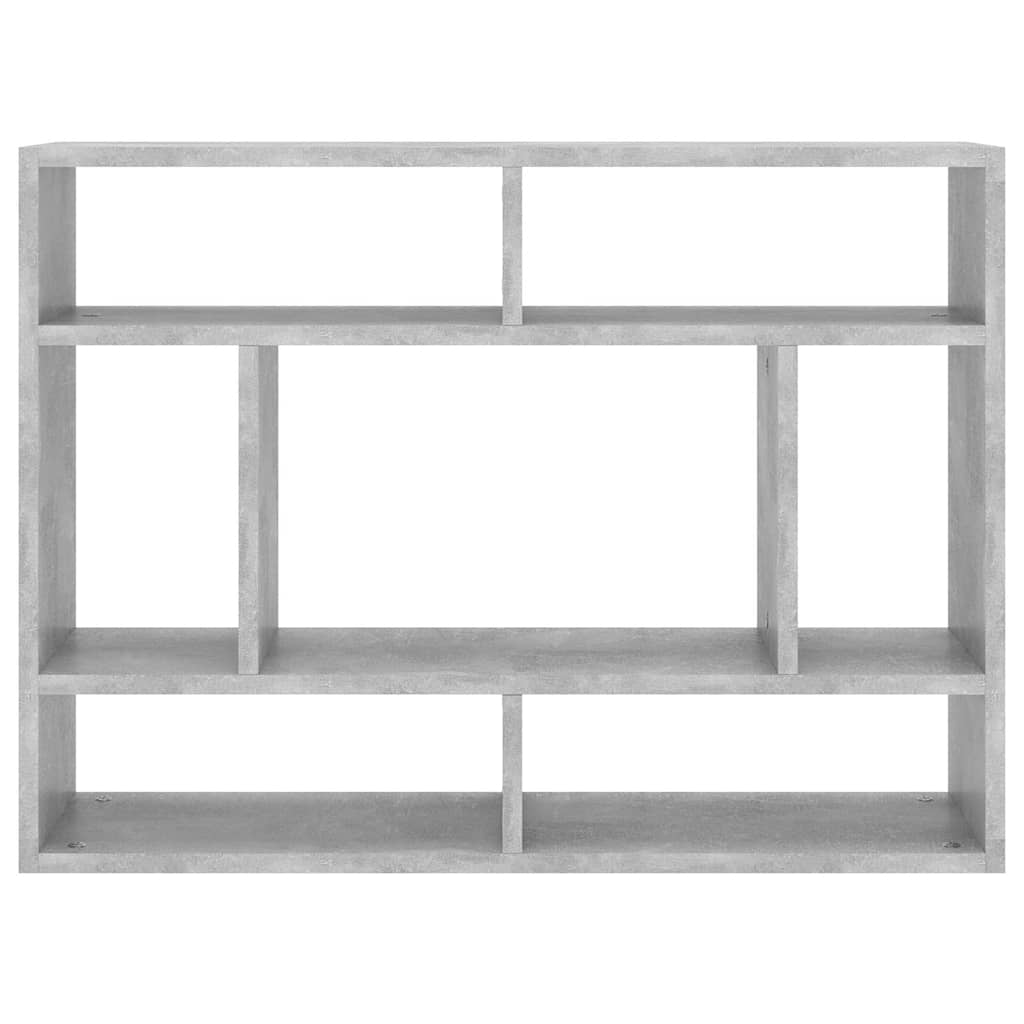 Vidaxl wandschap 75x16x55 cm bewerkt hout betongrijs
