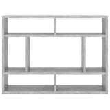 Vidaxl wandschap 75x16x55 cm bewerkt hout betongrijs