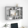 Vidaxl wandschap 75x16x55 cm bewerkt hout betongrijs