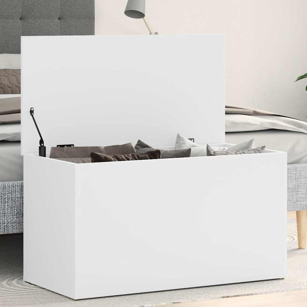 Vidaxl opbergkist 84x42x46 cm bewerkt hout wit