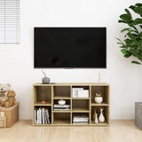 Vidaxl schoenenbank 103x30x55 cm bewerkt hout sonoma eikenkleurig