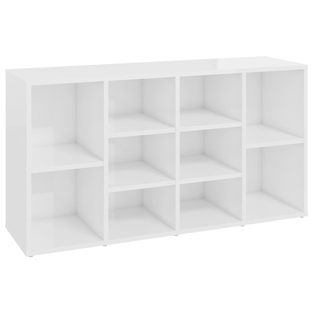 Vidaxl Shoes Bank 103x30x54.5 cm Elaborato in legno Bianco bianco