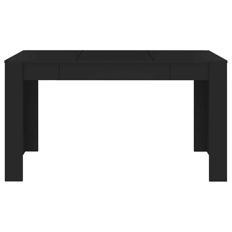 Vidaxl eettafel 140x74,5x76 cm spaanplaat zwart