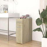 Vidaxl apothekerskast 20x45,5x60 cm bewerkt hout sonoma eikenkleurig