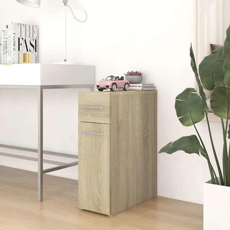 Vidaxl apothekerskast 20x45,5x60 cm bewerkt hout sonoma eikenkleurig