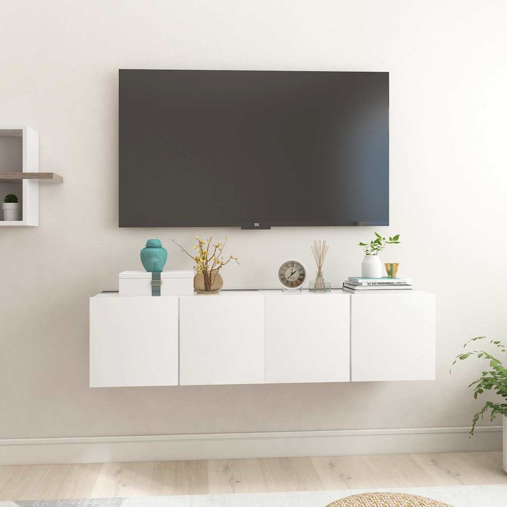 Vidaxl tv-hangmeubelen 2 st 60x30x30 cm wit