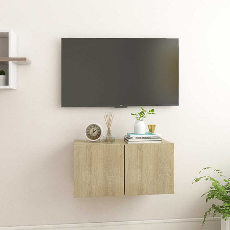 Vidaxl tv-hangmeubel 60x30x30 cm sonoma eikenkleurig
