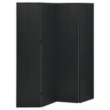 Vidaxl kamerscherm met 4 panelen 160x180 cm staal zwart