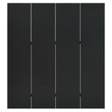 Vidaxl kamerscherm met 4 panelen 160x180 cm staal zwart