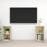 Vidaxl tv-meubelen 2 st 72x35x36,5 cm bewerkt houtsonoma eikenkleurig