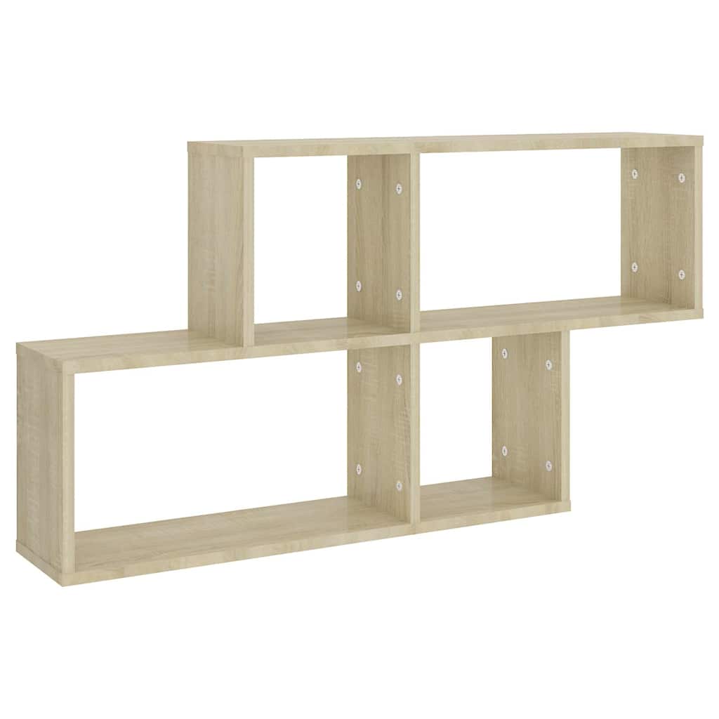 Vidaxl wandschap 100x18x53 cm bewerkt hout sonoma eikenkleurig