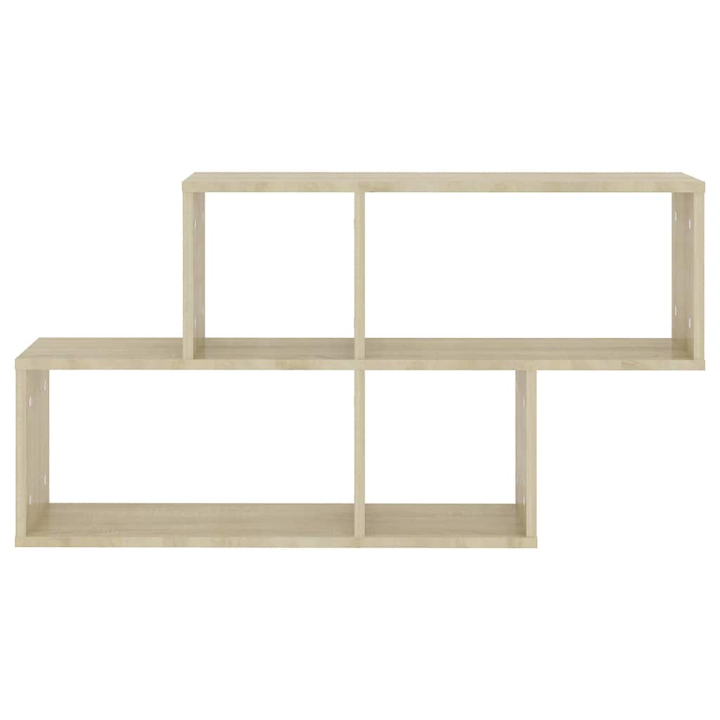 Vidaxl wandschap 100x18x53 cm bewerkt hout sonoma eikenkleurig