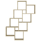 Vidaxl wandschap kubus 90x15x119 cm bewerkt hout sonoma eikenkleurig