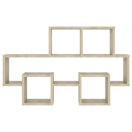 Vidaxl wandschap auto-vormig 82x15x51 cm bewerkt hout sonoma eiken