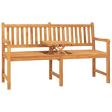 Vidaxl tuinbank met tafel 3-zits 150 cm massief teakhout