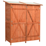 Vidaxl Garden shed 136x75x160 cm Solid pinewood