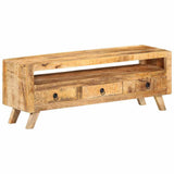 Vidaxl tv-meubel 110x30x40 cm massief mangohout