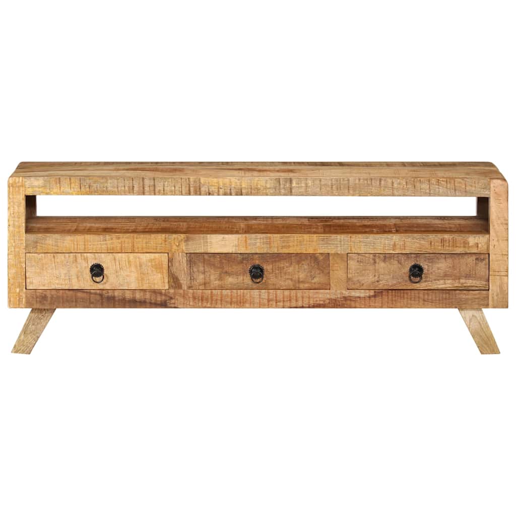 Vidaxl tv-meubel 110x30x40 cm massief mangohout
