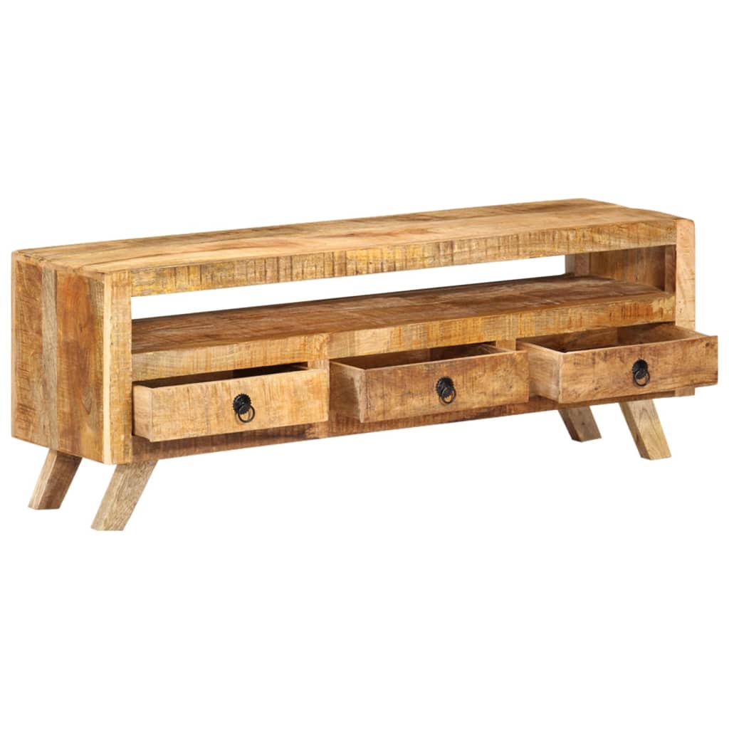 Vidaxl tv-meubel 110x30x40 cm massief mangohout