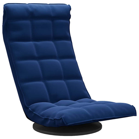 Vidaxl vloerstoel draaibaar fluweel blauw