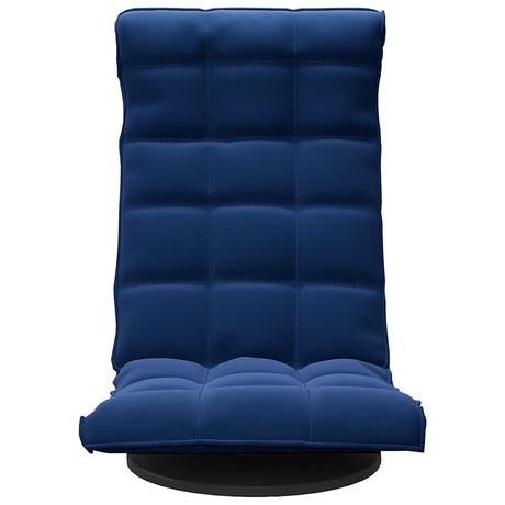 Vidaxl vloerstoel draaibaar fluweel blauw