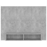 Vidaxl tv-wandmeubel 120x23,5x90 cm bewerkt hout betongrijs