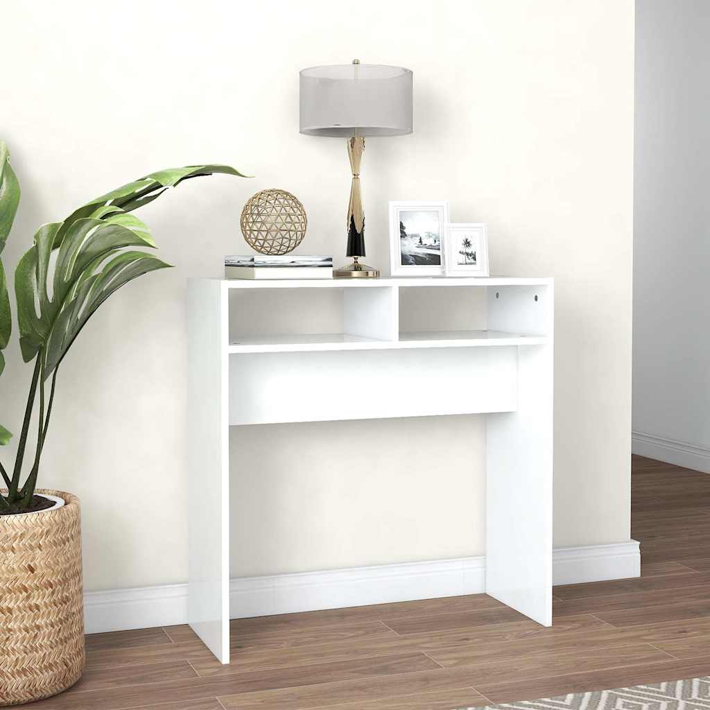 Vidaxl wandtafel 78x30x80 cm bewerkt hout wit