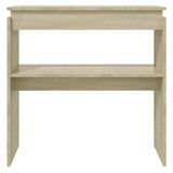 Vidaxl wandtafel 80x30x80 cm bewerkt hout sonoma eikenkleurig