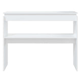 Vidaxl wandtafel 102x30x80 cm bewerkt hout wit