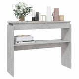 Vidaxl wandtafel 102x30x80 cm bewerkt hout betongrijs