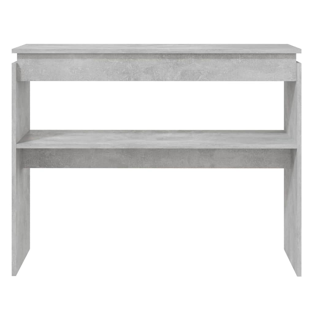 Vidaxl wandtafel 102x30x80 cm bewerkt hout betongrijs