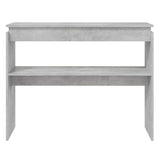 Vidaxl wandtafel 102x30x80 cm bewerkt hout betongrijs