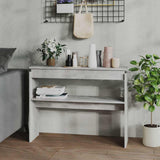 Vidaxl wandtafel 102x30x80 cm bewerkt hout betongrijs