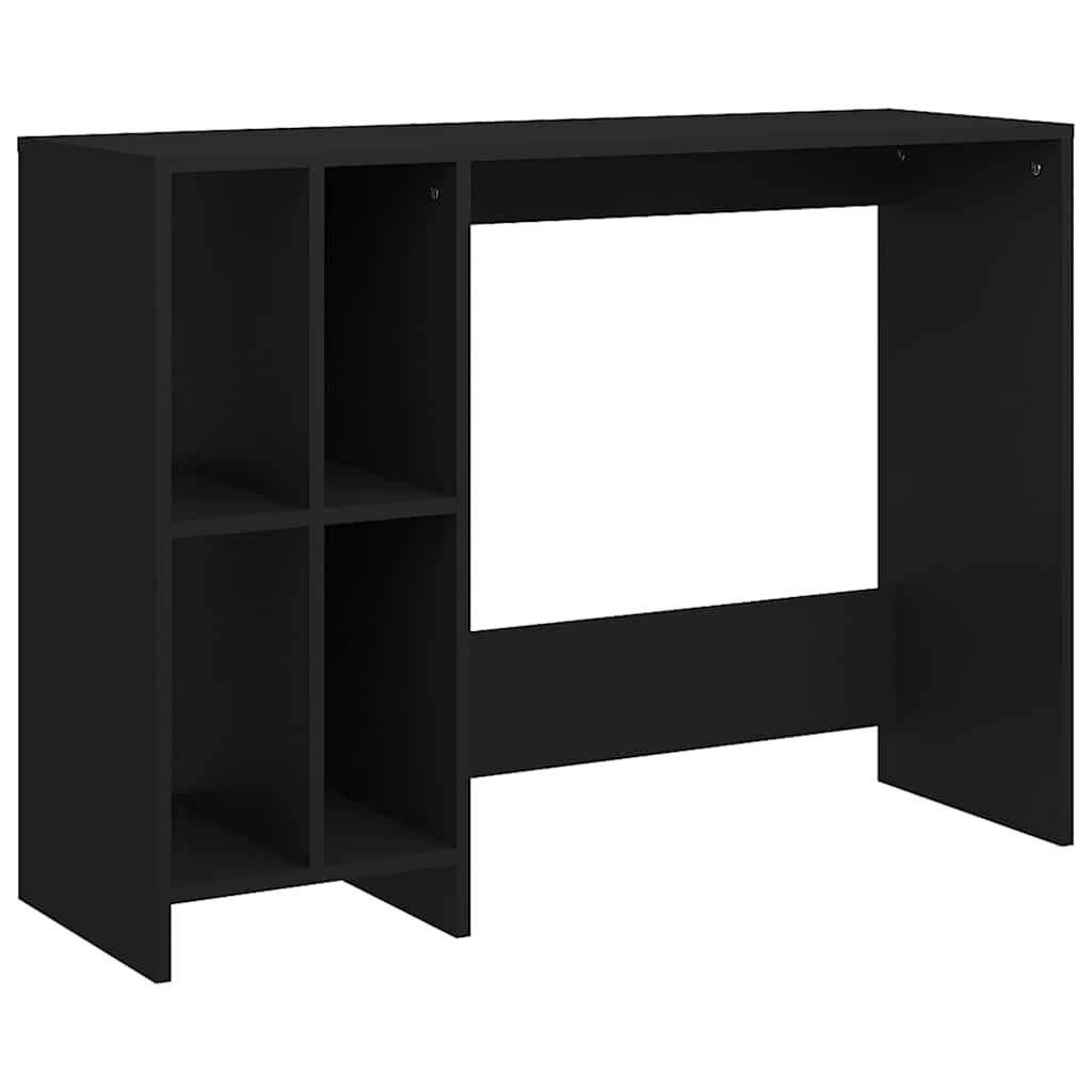 Vidaxl bureau 102,5x35x75 cm bewerkt hout zwart